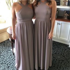 Lulus Air of Romance Maxi Bridesmaid dress